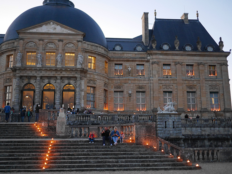 soirée chandelles bougie chateau vaux le vicomte