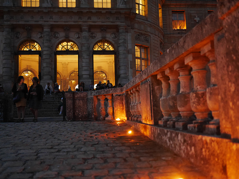 soirée chandelles bougie chateau vaux le vicomte