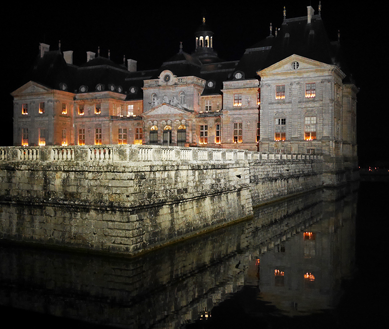 soirée chandelles bougie chateau vaux le vicomte