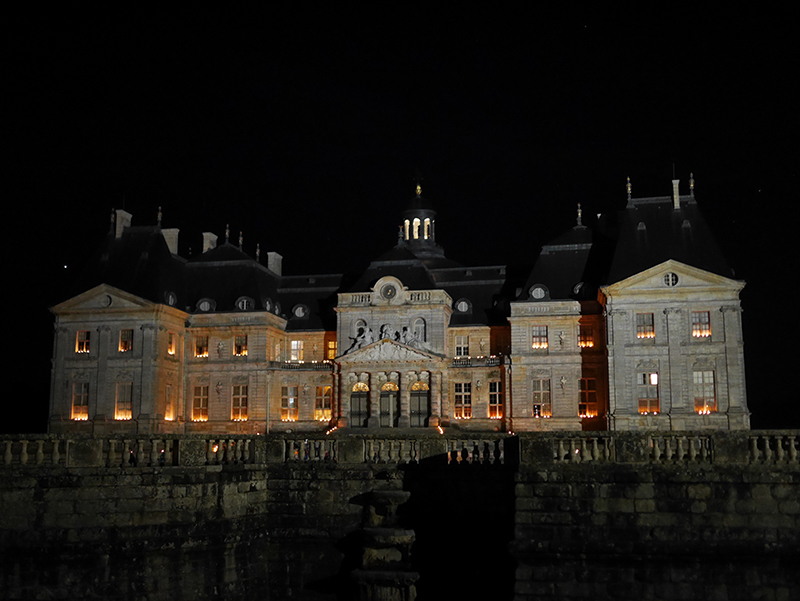 soirée chandelles bougie chateau vaux le vicomte