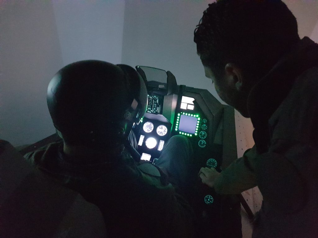simulation pilote avion de chasse