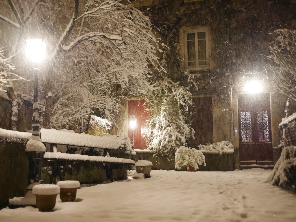 paris belleville sous la neige