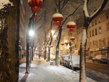 paris belleville sous la neige