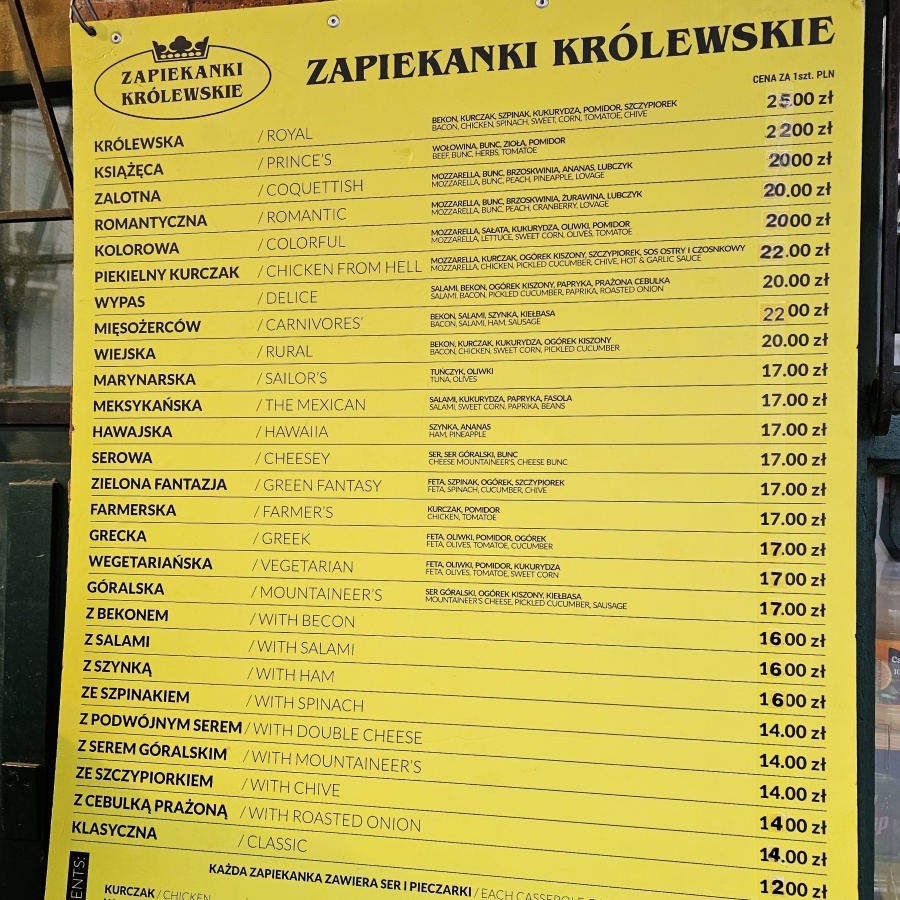 cracovie insolite quartier juif zapiekanka
