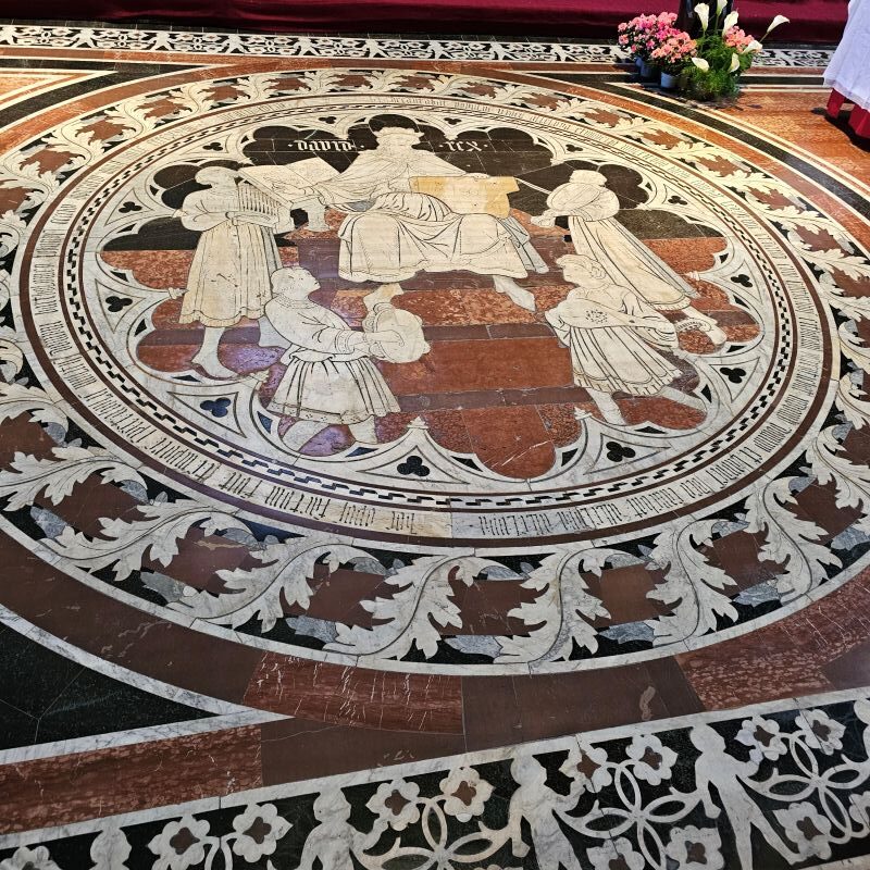 pavement marbre duomo sienne