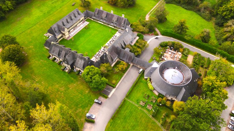 manoirs tourgeville drone